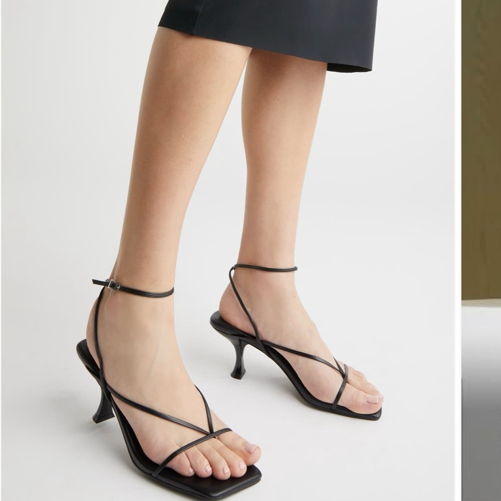 Jeffrey Campbell Black Strappy Heels